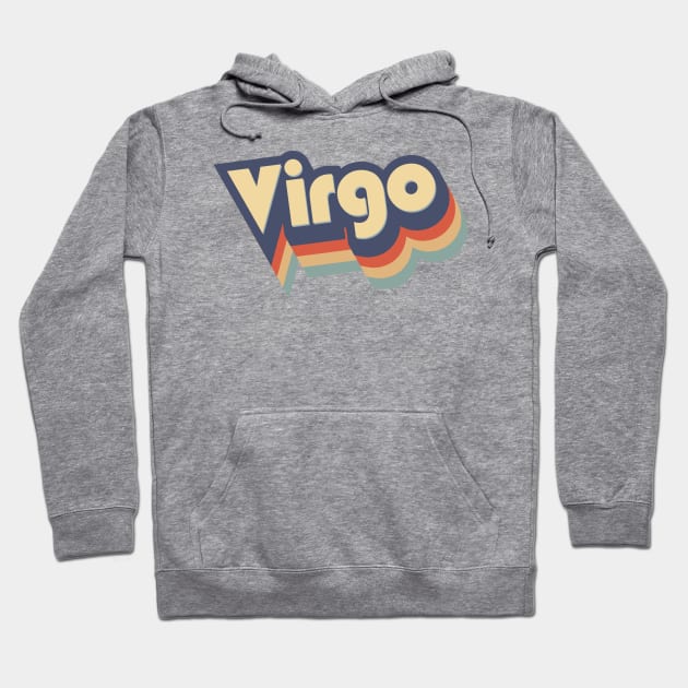 Virgo Retro '70s Hoodie by kamagib@yahoo.com